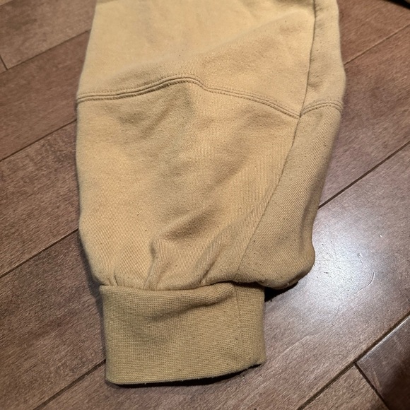 Oak & Fort Cropped Mustard Yellow Crewneck with Enlarged Sleeves Size Small - Picture 4 of 4